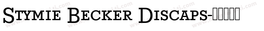 Stymie Becker Discaps字体转换
